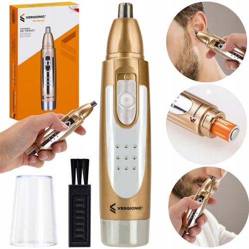 TRYMER DO NOSA I USZU GOLARKA DEPILATOR MĘSKA DO UCHA BRWI NOSU STRZYŻENIA na Arena.pl