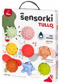 Tullo Zestaw piłeczek sensorycznych dla malucha do masażu 8 szt bez dziur