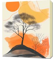 Obraz 60x70cm Drzewo Na Przestrzeni