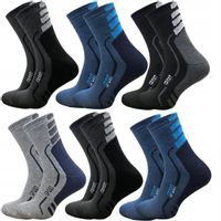 6x pary SKARPETY męskie zimowe THERMO bawełniane grube FROTTE mocne 43-46