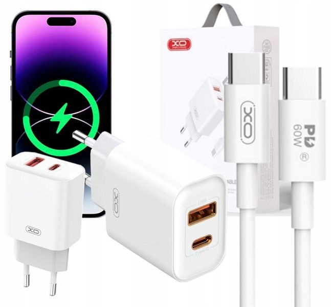 ZESTAW | SZYBKA ŁADOWARKA SIECIOWA PD TYPE-C| QC3.0 USB + KABEL TYPE C 60W zdjęcie 9