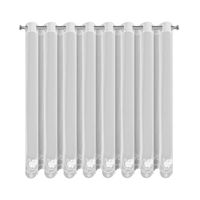 Firana 350x160 Leti biała z haftem przelotki