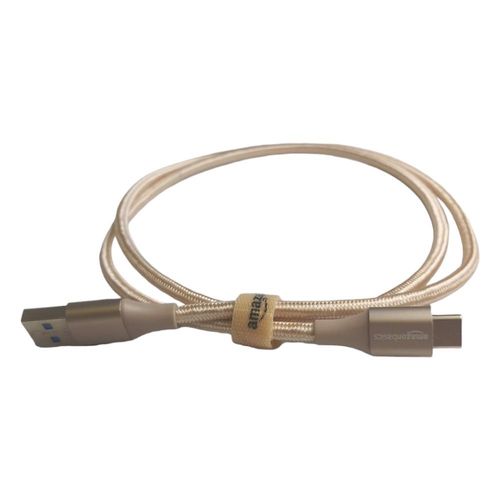Kabel USB Typ C 3.1 Ładowarka Nylonowy 0,9m Złoty na Arena.pl