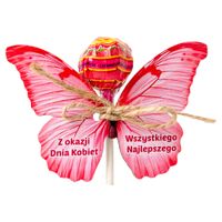 Prezent na Dzień Kobiet Dla Dziewczynek Podkładka Na Lizaka Motyl