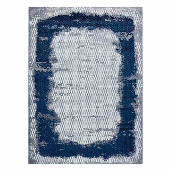 RUG/LU/IONA/FRAME/BLUE+GREY/120x170 zdjęcie 1