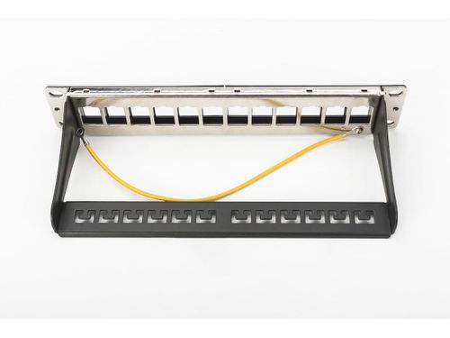 Digitus Patch panel 10, 12 port Keystone, pusty, czarny na Arena.pl