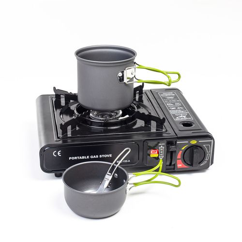 Zestaw Garnków Naczyń Kempingowych Turystycznych Do Gotowania Outdoors na Arena.pl