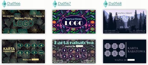 Karty stałego klienta RABATOWE 120 szt TWOJE LOGO nazwa firmy OCEANARIUM na Arena.pl
