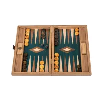 Ekskluzywny Backgammon Manopoulos – Czarny Dąb i Orzech Amerykański