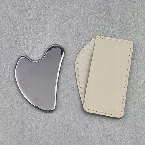 GUA SHA MASAŻER DO TWARZY PŁYTKA DO MASAŻU METAL STAL CHIRURGICZNA na Arena.pl