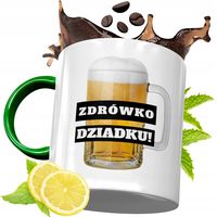 Kubek Zielony Dla Dziadka Na Prezent Urodziny Z Nadrukiem Ze Zdjęciem