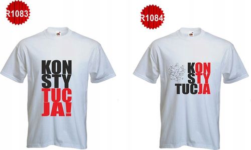 KOSZULKA z nadrukiem KONSTYTUCJA protest twój druk na Arena.pl
