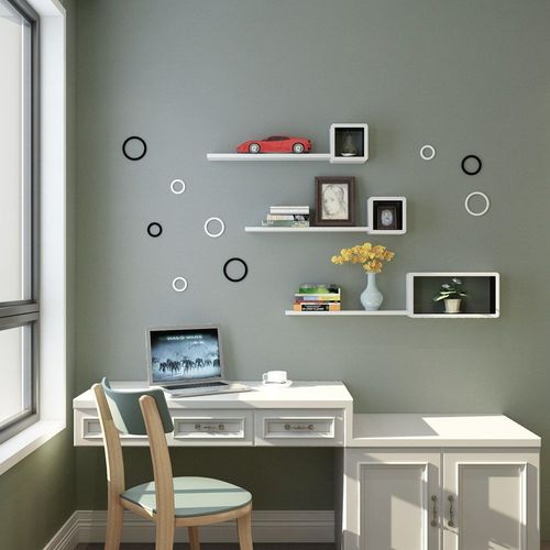 Półki ścienne CUBE 3 szt. BIAŁY na Arena.pl