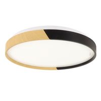 Plafon natynkowy Farna 04156 Ideus LED 24W do łazienki czarny dębowy