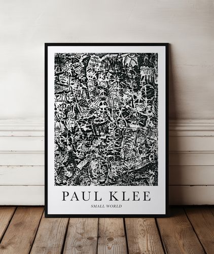 Plakat Paul Klee abstrakcja small world 40x50 cm w czarnej ramie na Arena.pl