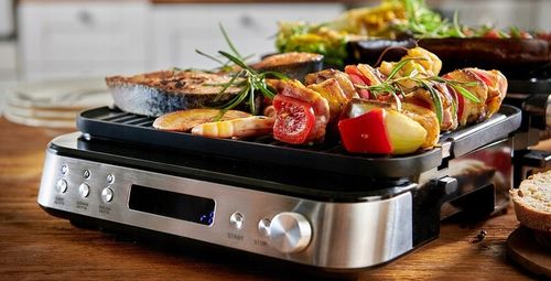 Grill kontaktowy elektryczny RAVEN EGE005 2000W płyty do gofrów na Arena.pl