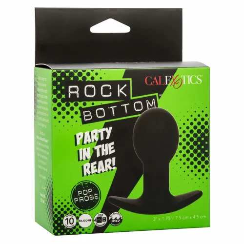calexotics rock bottom pop probe silikonowy, 10 trybow wibracji, czarny na Arena.pl
