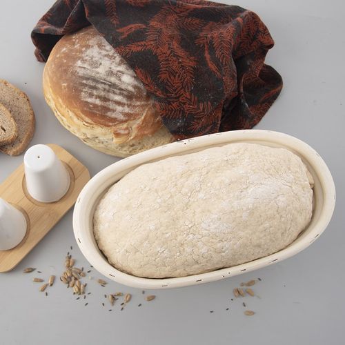 Koszyk Rattanowy do Wyrastania Formowania Chleba Ciasta na Bochenek 1,5 kg na Arena.pl