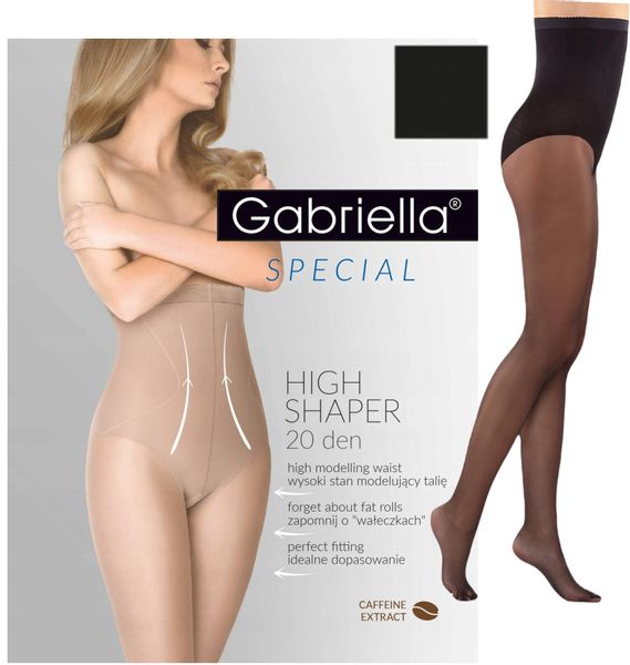 Rajstopy High Shaper 20 den z Dodatkiem Mikrokapsułek Kofeiny! Black 2 zdjęcie 1