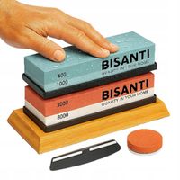 OSTRZAŁKA DO NOŻY KAMIEŃ WODNY DO OSTRZENIA NOŻY KUCHENNYCH ZESTAW