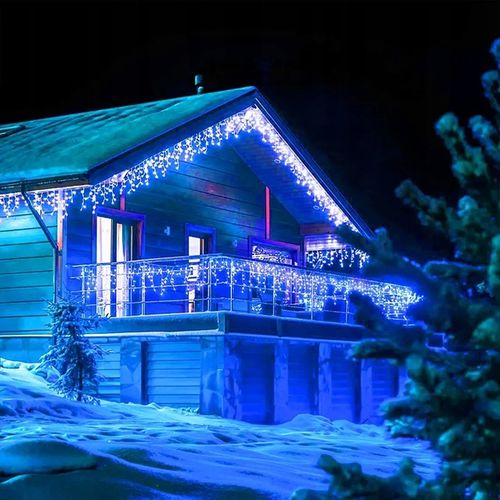 SOPLE 500 LED KURTYNA LAMPKI ZEWNĘTRZNE IP44 FLASH Niebieskie 23M na Arena.pl