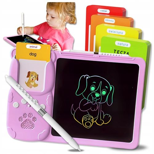 CZYTNIK KART DO NAUKI SŁÓWEK ANGIELSKI ZABAWKA DLA DZIECI RYSIK ZNIKOPIS na Arena.pl