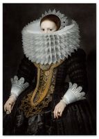 Plakat portret gorset koronka 70x100 cm
