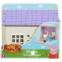 Świnka Peppa Drewniana szkoła + 3 Figurki 07212