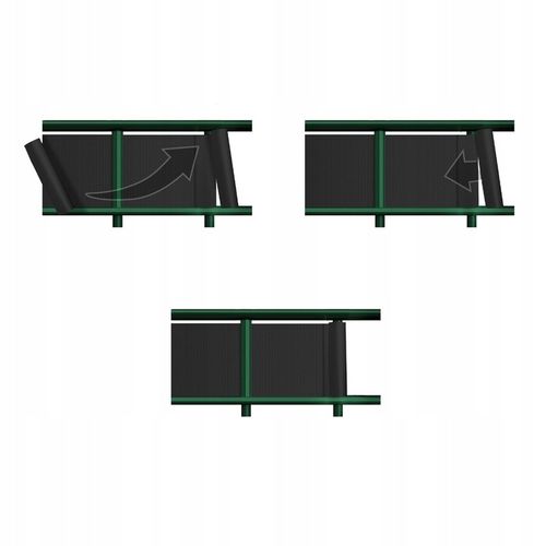 Taśma ogrodzeniowa na płot ogrodzenie wąska 4,75cm x35m antracyt UV +klipsy na Arena.pl