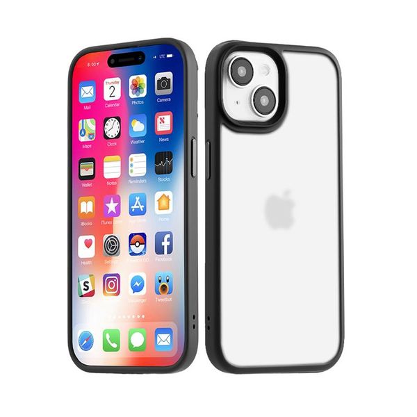 MX RIBBED CAM IPHONE 15 PLUS (6.7) BLACK / CZARNY zdjęcie 1