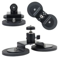 Magnetyczny Uchwyt Samochodowy do Kamer Podwójny 86 mm Głowica Kulowa 360
