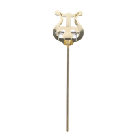 Lirka marszowa pulpit do trąbki kornetu prosta mosiądz Złota RMB Riedl 301