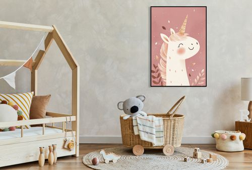 Plakat 13x18cm Wzory dla Dzieci, Dziewczynki Do Domu - Jednorożec na Arena.pl