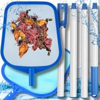 ZESTAW SIATKA DO WYŁAWIANIA NIECZYSTOŚCI LIŚCI DO CZYSZCZENIA BASENU + KIJ