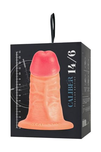 realistic dildo caliber 14/6 , pvc, flesh,  length 14cm, diameter 6cm na Arena.pl