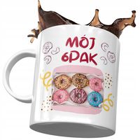 Kubek Śmieszny Zabawny Mój 6Pak Prezent Z Nadrukiem Ze Zdjęciem
