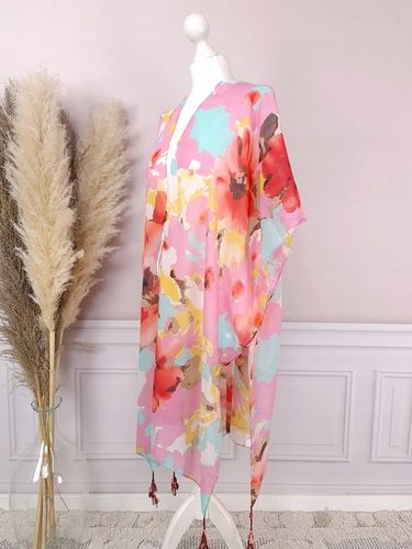 PAREO CHUSTA PLAŻOWA FRĘDZLE TUNIKA MODNE WZORY na Arena.pl