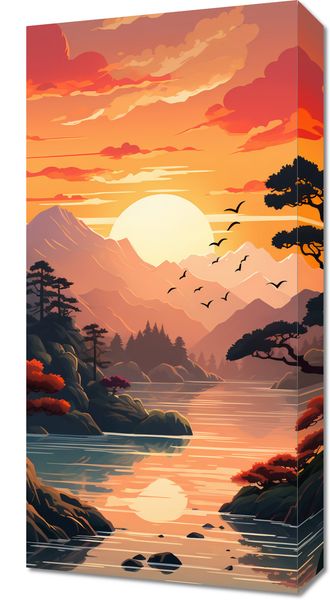 Obraz 30x60cm Złoty Zachód zdjęcie 1