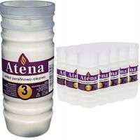 Wkład Do Zniczy Atena Parafinowo-Olejowy 3 60 h wys.14 cm (15 sztuk)