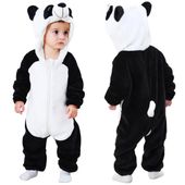 KOSTIUM KOMBINEZON KIGURUMI PANDA PAJACYK ŚPIOCHY PIŻAMA PRZEBRANIE 90