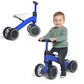 Rowerek Biegowy Podwójne Kółka Niebieski dla dzieci