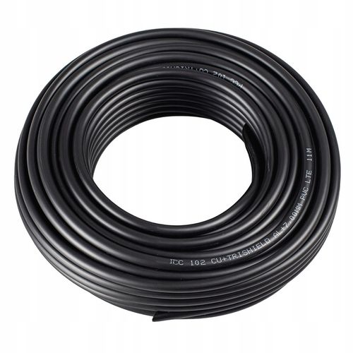 KABEL ANTENOWY KONCENTRYCZNY CZARNY ŻEL Cu PRZEWÓD ZEWNĘTRZNY ZIEMNY na Arena.pl