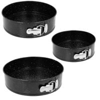 tortownice formy granitowe do pieczenia 3 szt. 24/26/28cm 1023