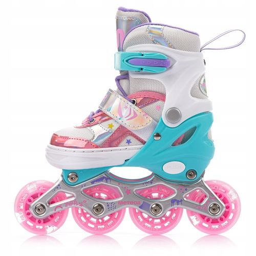 ROLKI REGULOWANE METEOR DLA DZIECI LUNAR S 30-33 kółka LED but półmiękki na Arena.pl