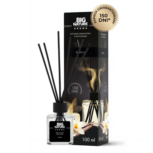Dyfuzor zapachowy z patyczkami - WANILIA 100ml na Arena.pl