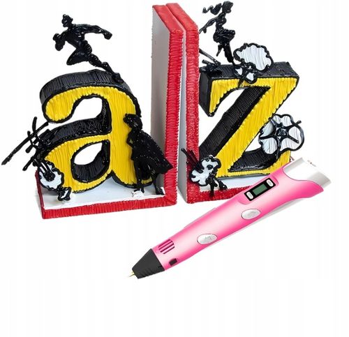 DŁUGOPIS 3D MAGICZNA DRUKARKA PEN DLA DZIECI FILAMENT ZESTAW 21 KOLOR 109 M na Arena.pl