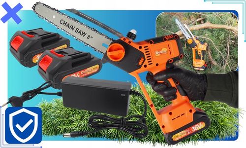 PIŁA AKUMULATOROWA ELEKTRYCZNA MINI 8" + DWA 2X AKUMULATORY 2.0Ah DO na Arena.pl