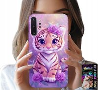 ETUI DO SAMSUNG NOTE 10 PLUS - SŁODKI TYGRYSEK NA RÓŻOWYM TLE + FOLIA