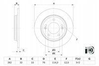 TARCZA HAM TYL 262X10 P BOSCH