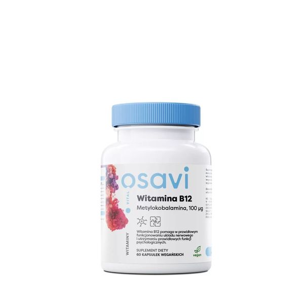 OSAVI Witamina B12 100 mcg (60 kaps.) zdjęcie 1